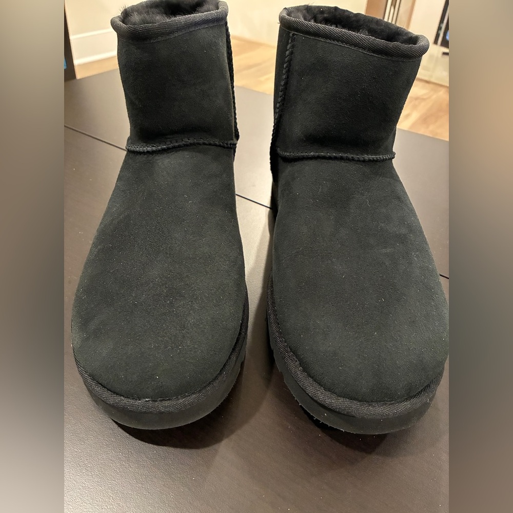 Men’s 12/45 UGG Black Fleece-Lined Boots-New without Box